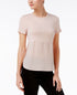 BAR III Short Sleeve Contrast Top